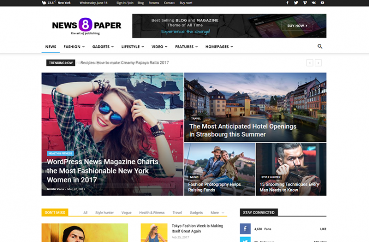 Newspaper WordPress Theme by tagDiv