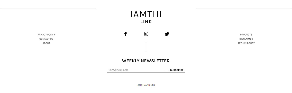 Footer with Newspaper Theme IamThiLink