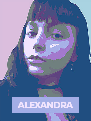Alexandra, our web designer, a talented cookie