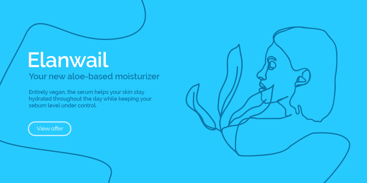 Entice customers to buy your product using thin line illustrations