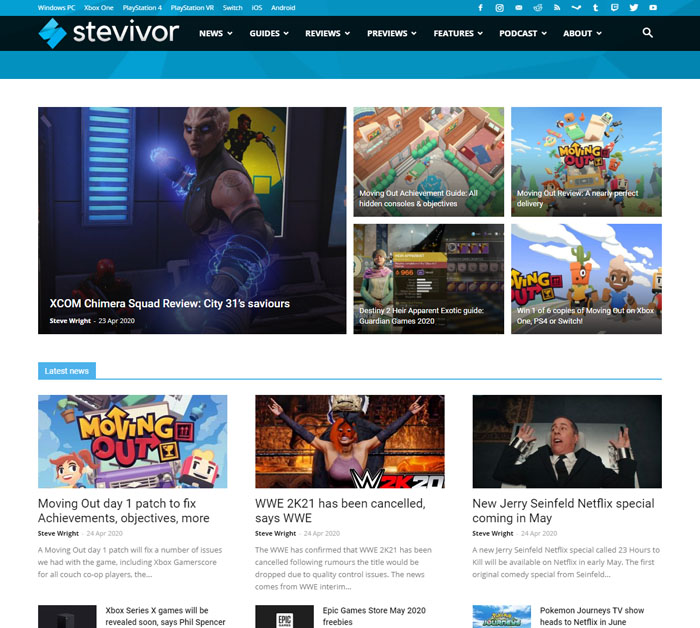 tagDiv-development-and-design-portfolio-Stevivor-Website-Desktop-1