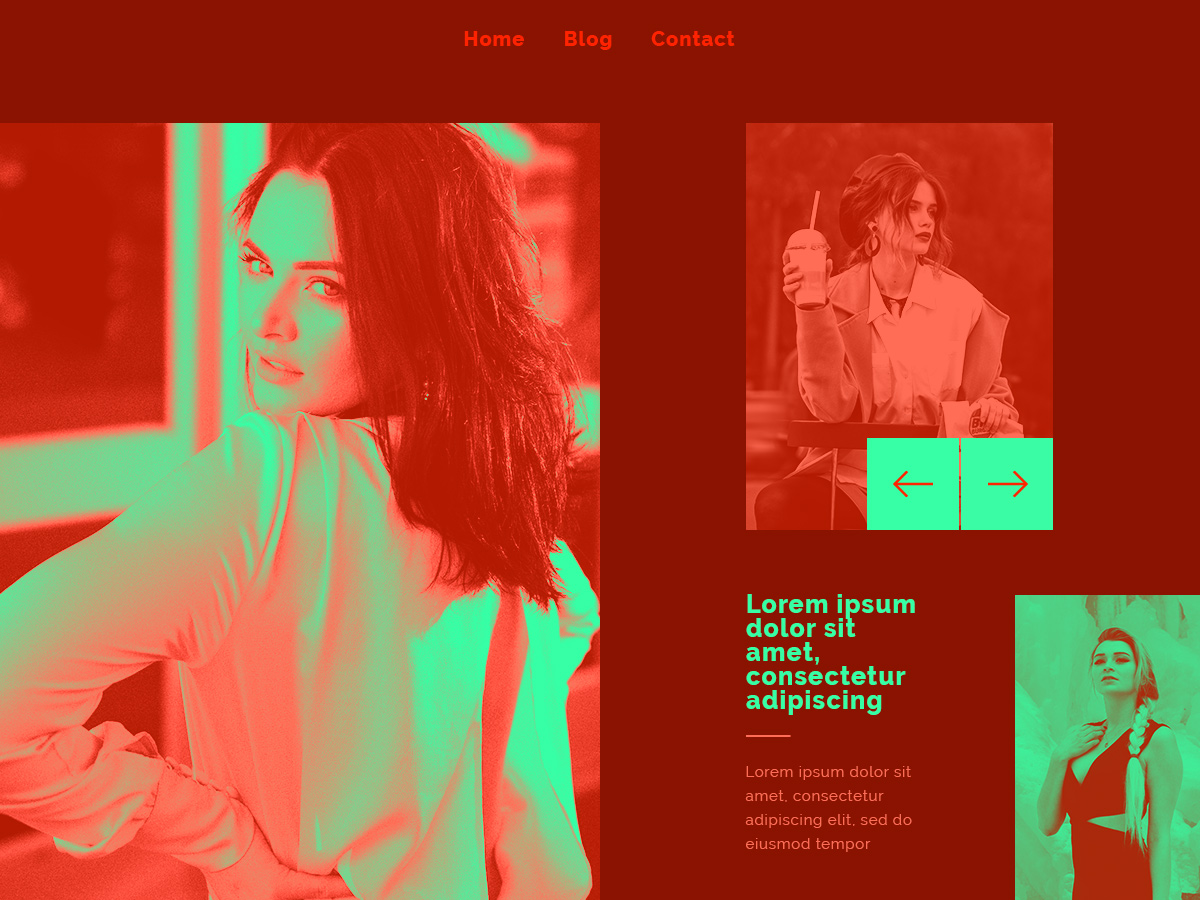 Complementary Color Scheme for a Fashion blog