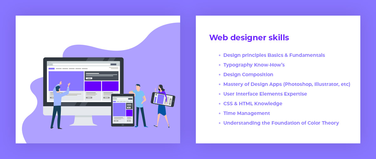 Web Designer skills
