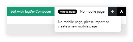 No Mobile Page