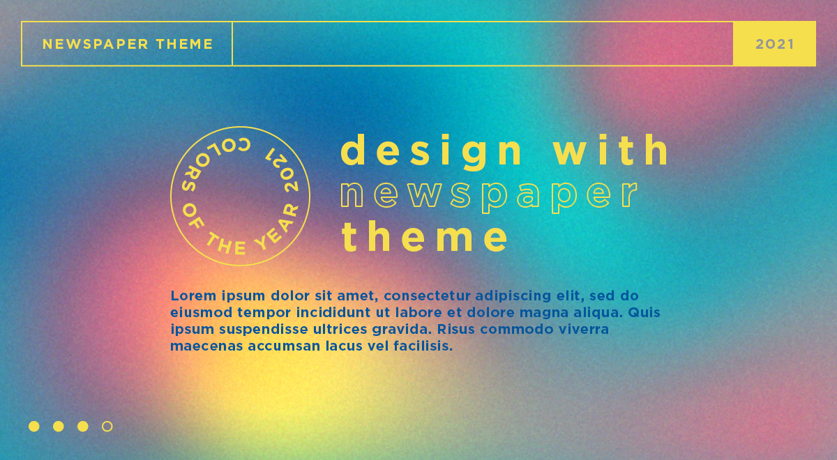 Website design with Ultimate Gray & Illuminating