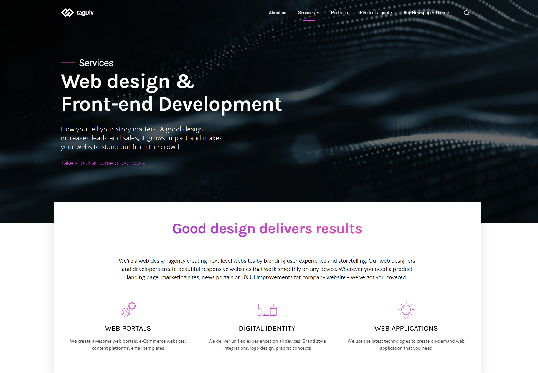 Web design Services & Front-end Development | tagDiv.com