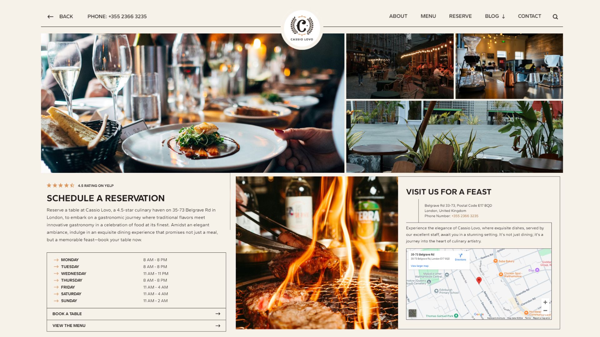 restaurant website template, cassio lovo pro restaurant website templates free website template homepage website restaurant ideas